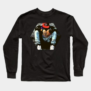 Hood Boy.Hip Hop Art Long Sleeve T-Shirt